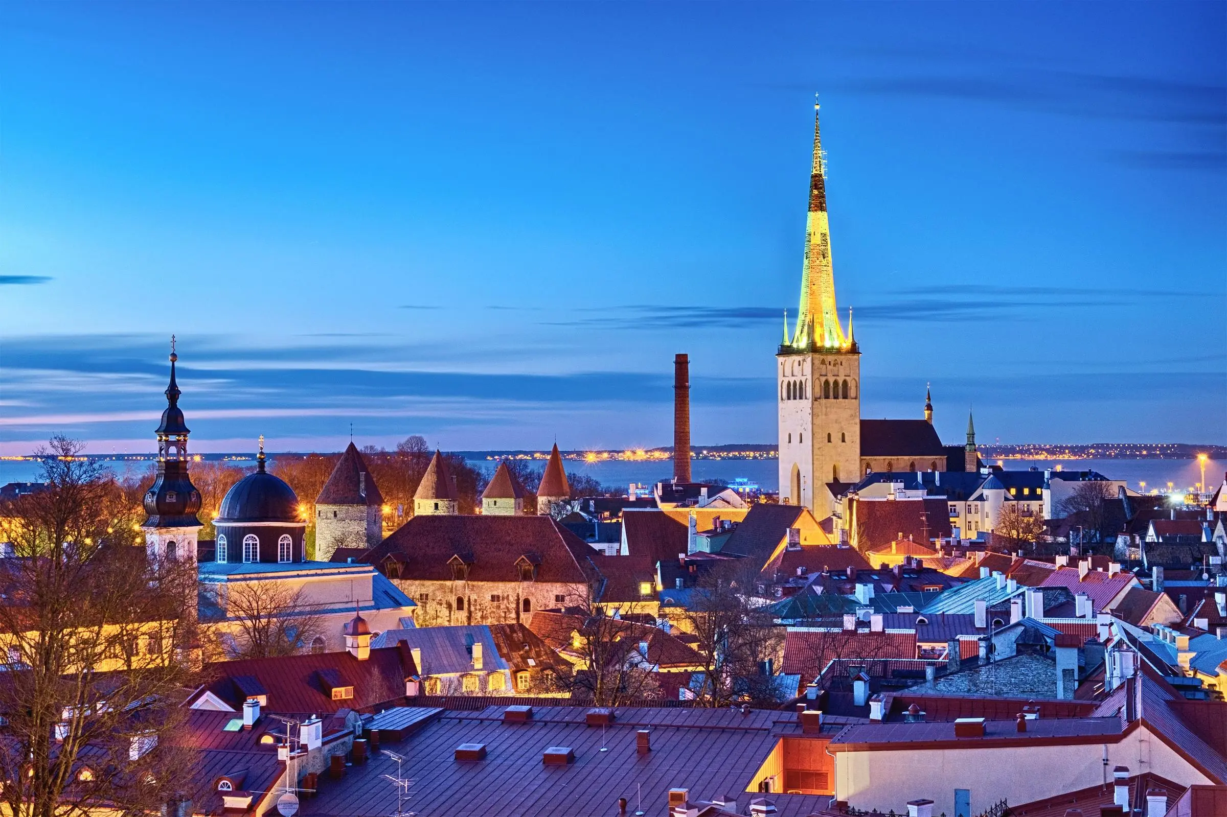 View of Tallinn's Old Town from the Kohtuotsa viewing platform